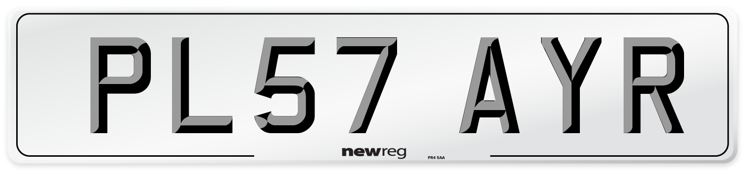 PL57 AYR Number Plate from New Reg